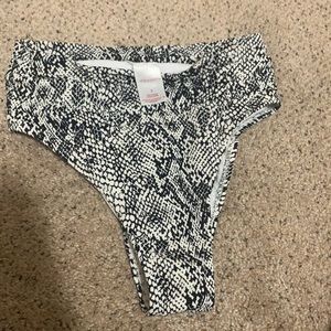 Snake skin bikini bottom